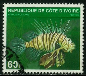 Ivory Coast #521A Used Stamp - Fish (b)