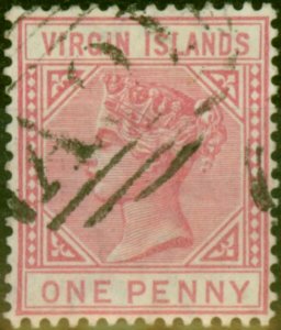 Virgin Islands 1883 1d Pale Rose SG29 Fine Used (2) 