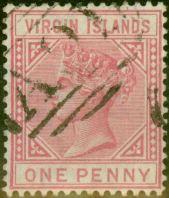 Virgin Islands 1883 1d Pale Rose SG29 Fine Used (2) 