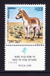 Israel #437 Wild Ass MNH Single with tab