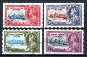 1935 British Solomon Islands Silver Jubilee Set Sg 53-56 Fu CDS-