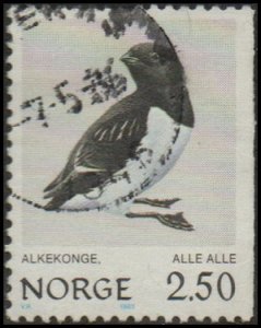 Norway 822 - Used - 2.50k Little Auk (1983) +