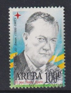 Aruba  #130 used 1996 statesmen and politicans 100c Eman