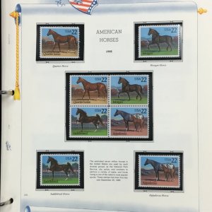 US Stamp COLLECTION 1970-1986  1,059 MNH commemorative stamps.    $160  face val