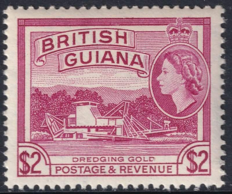 Sc# 266 British Guiana $2.00 QE portrait type issue MNH CV: $30.00