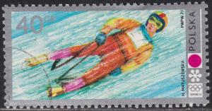 Poland 1871 Olympic Luge, Sapporo '72 40Gr 1972