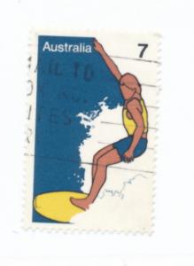 Australia 1974  Scott  593 used -  Sports, Surfing
