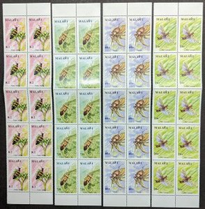 EDW1949SELL : MALAWI 1991 Scott #590-93 Insects 10 Cplt sets VF MNH Catalog $177