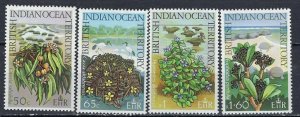 British Indian Ocean Terr 78-81 MNH 1975 Nature Protectiom (ak2909)