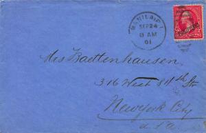 Philippines, Scott #214 used on 1900 Cover with 4 Page Letter, Manila to N.Y.C.