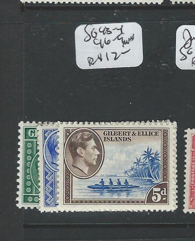 GILBERT AND ELLICE (PP1203B) KGVI SG 46-9  MNH