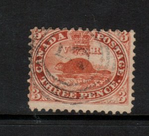 Canada #12 Used Fine With Ideal 4 Ring 5 Cancel **With Certificate**