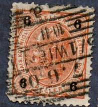 Austria Scott #74 6h Franz Josef (1899) Used