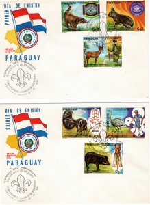 Paraguay 1982 Sc 2036a-f  FDC (set of 2)