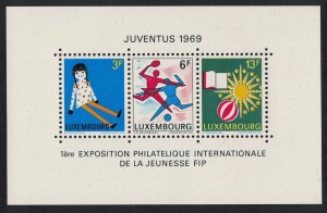 Luxembourg Football Handball Children MS 1969 MNH SC#474 SG#MS835 MI#Block 8