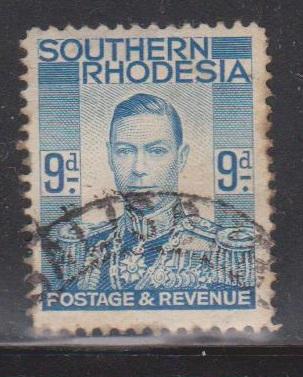SOUTHERN RHODESIA Scott # 48 Used - KGVI Definitive