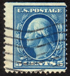 1908, US 5c, Washington, Used, Sc 335