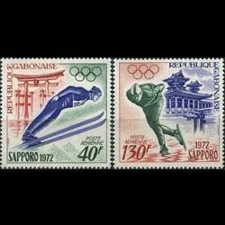 GABON 1972 - Scott# C121-2 Winter Olympics Set of 2 LH