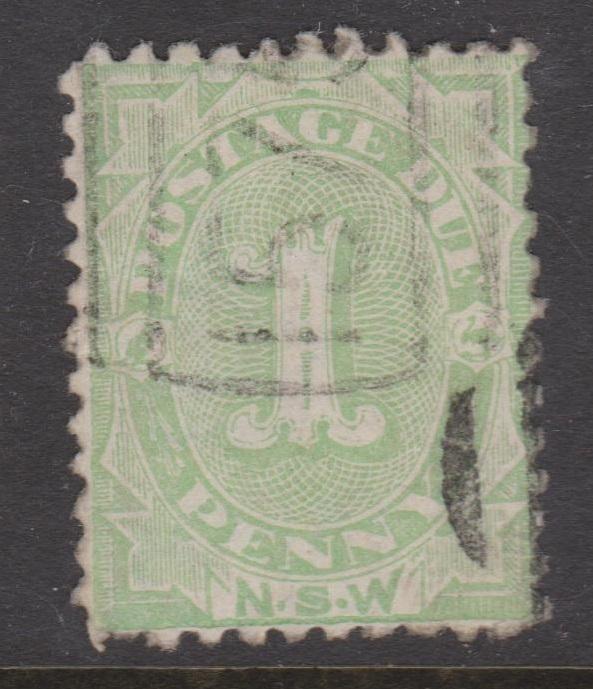 New South Wales  1891 1d Postage Due Sc#J2 Used