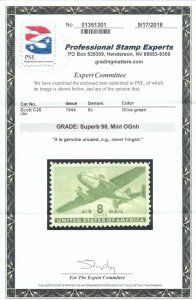 MOstamps - US #C26 Mint OG NH Grade 98 with PSE cert - Lot # MO-1969 SMQ $140
