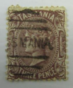 1871 Tasmania Australia SC #55a  used stamp 