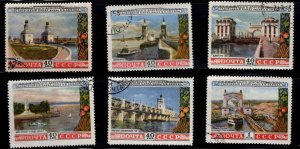 Russia Scott 1666-1671 Used CTO Volga River and Canal set