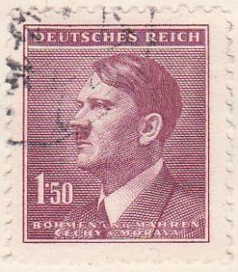 Bohemia & Moravia Sc #70 Stamp 1942 German Protectorate 1.50k Used.