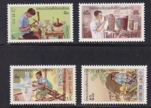 Laos # 283-286, Handicrafts, NH, 1/2 Cat.