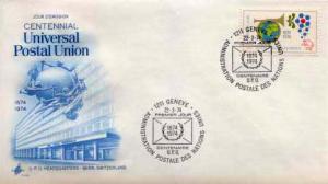 United Nations Geneva, First Day Cover, U.P.U. Universal Postal Union