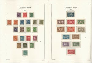 Germany Stamp Collection on 22 Hingless Lighthouse Pages, 1920-1927, JFZ