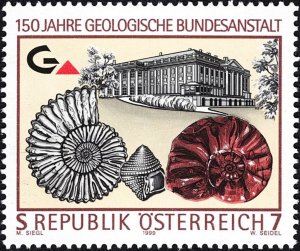 Austria 1999 MNH Stamps Scott 1801 Geology Fossils