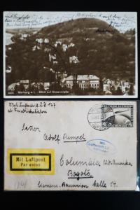 Germany #C36-7 Zeppelin Stamps on 2 Covers