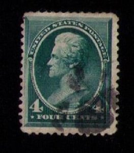 US Sc 211 Used  4c Blue Green F-VF