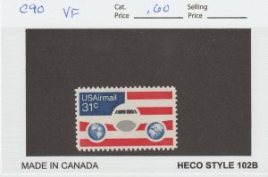 Scott# C90 1976 31c Plane & Globes Issue VF MNH