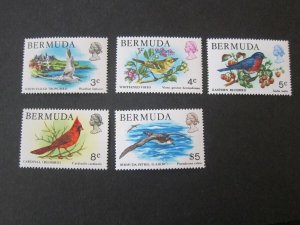 Bermuda 1978 Sc 363-365,369,379 MNH