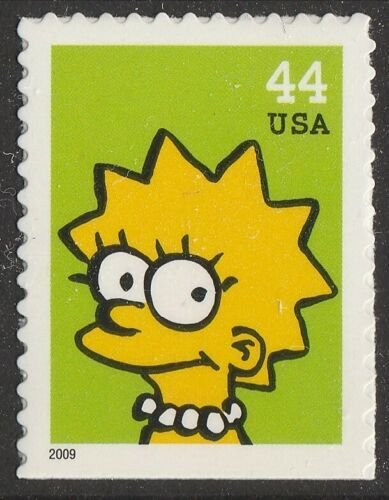 US 4402 The Simpsons Lisa Simpson 44c single (1 stamp) MNH 2009 