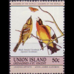 ST.VINCENT-UNION 1985 - Scott# 187b Birds 50c NH