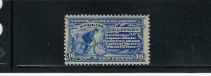 US #E6 1902  SPECIAL DELIVERY 10 CENTS (ULTRAMARINE)  - MINT XXXLIGHT HINGED