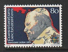 1983 Liechtenstein - Sc 766 - 1 single - MNH VF - Pope John Paul II