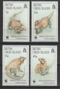 BRITISH VIRGIN ISLANDS 1994 WWF SG 863/6 MNH