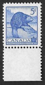 Canada #336 5 cent Beaver Stamp Mint OG NH VF