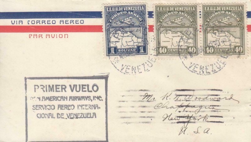 1930, 1st Flt., Maracaibo, Venezuela to Cristobal, CZ, See Remark (39241)