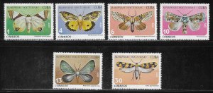 Cuba 2256-2261 Nocturnal Butterflies set MNH