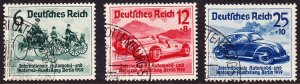 Germany, Scott B134-6 (Michel 686-8), VF Used H, Berlin Automobile Exhibition