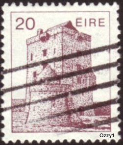 Ireland 1983 Sc#547, SG#542 20p Maroon Castle Aughnanure USED-Fine-NH.