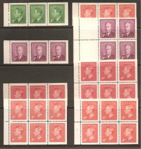 Canada  George VI Booklet panes  Mint H Can Spec CV $52.10