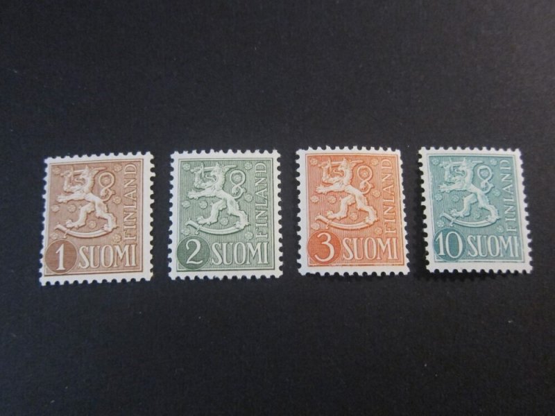 Finland 1954 Sc 312-14,316 MH