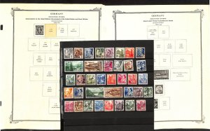 Germany WW2 Allied Occupation Stamp Collection on 8 Scott Specialty Pages (BG)