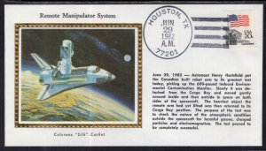 US Space Shuttle Remote Manipulator System 1982 Colorano Cover