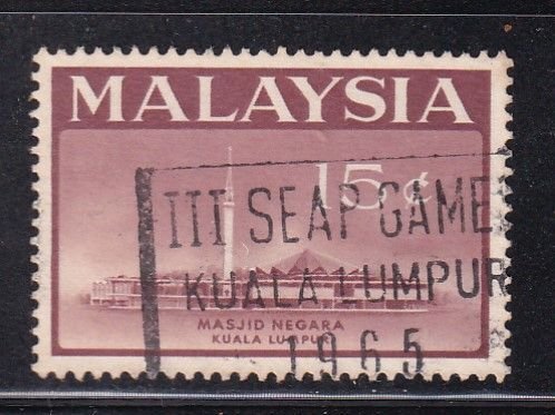 Malaysia 1965 Sc 16 Mosque 15c Used